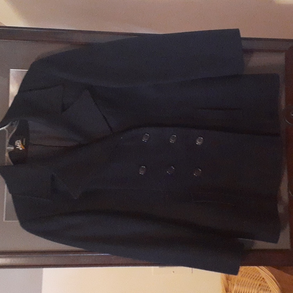 Wool navy peacoat